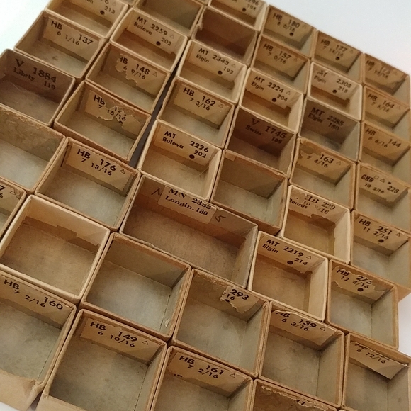 Vintage Other - Watch maker vintage mixed media cardboard boxes 45 pieces